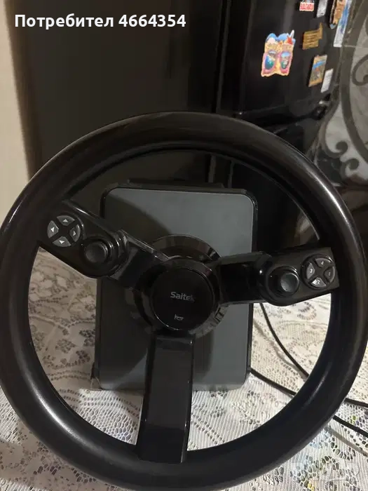 Kormilo s pedali i skorosti v mn dobro sustoqnie kato novi , снимка 1