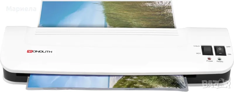 Нов Ламинатор / Ламинатор А4/ 2 нагревателни ролки, горещо и студено ламиниране, снимка 1