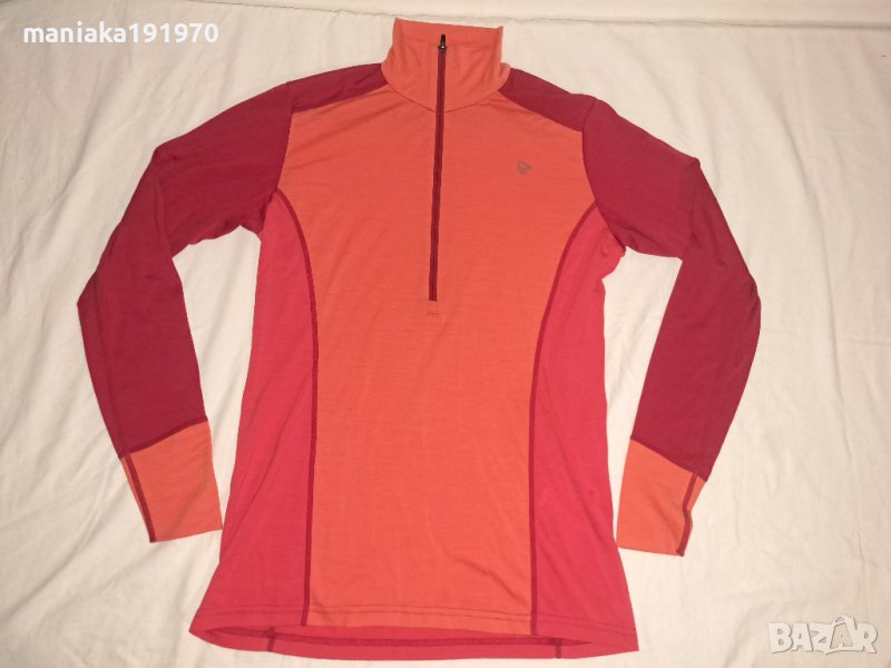 ПРОДАДЕНА Norrona Wool Zip Neck Woman (M) и  (S) дамски термо блузи Merino Wool -2 броя, снимка 1