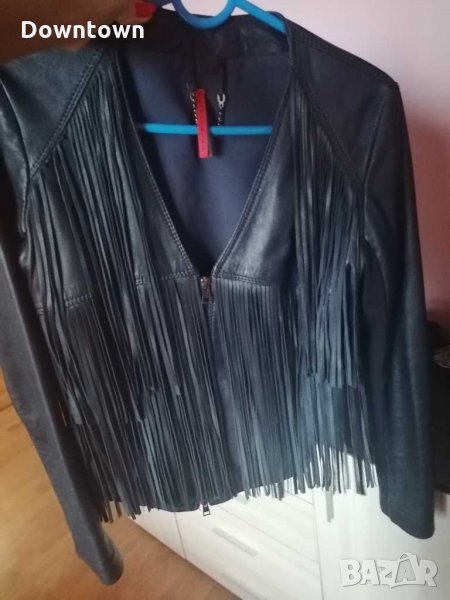 IMPERIAL естествена кожа яке с ресни, снимка 1