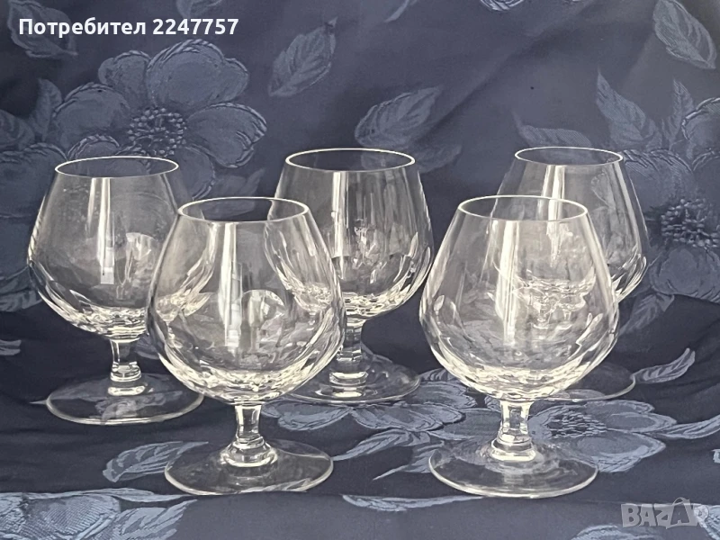 Кристални чаши за ракия/ коняк, снимка 1
