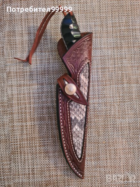 Ловен нож от дамаска стомана , снимка 1