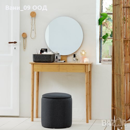 Красива тоалетка с кръгло огледало, снимка 1