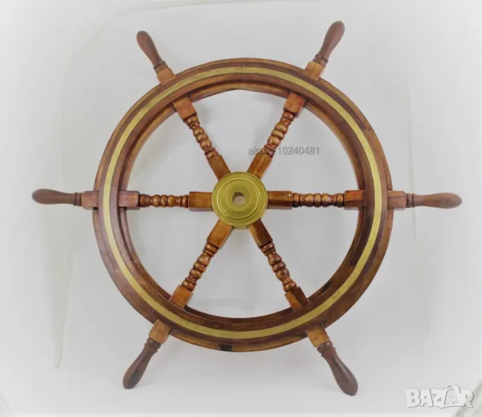 403 Корабен рул,щурвал с месингов ринг., снимка 1
