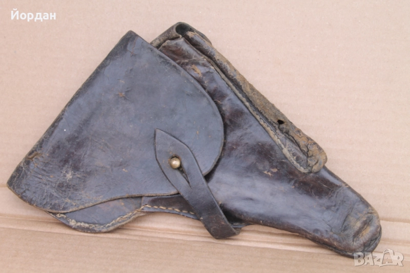 Стар кожен кобур за ''Luger P-08''(люгер), снимка 1