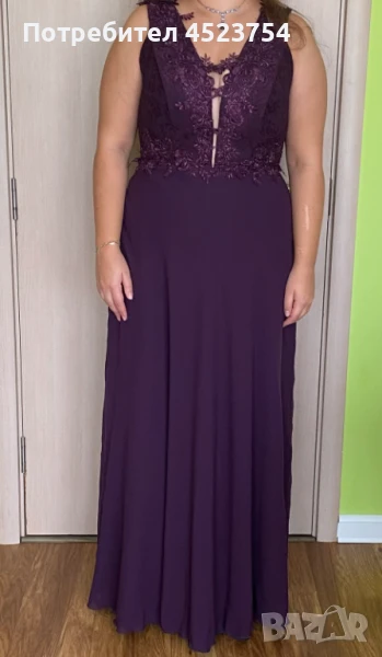 Официална лилава рокля, снимка 1