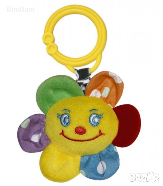 Бебешка плюшена играчка Трептящо цвете с клипс / Lorelli Toys, снимка 1