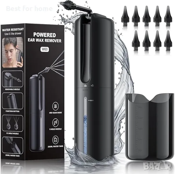 Комплект за почистване на уши с 4 режима и 10 накрайника  Lebbtl, снимка 1