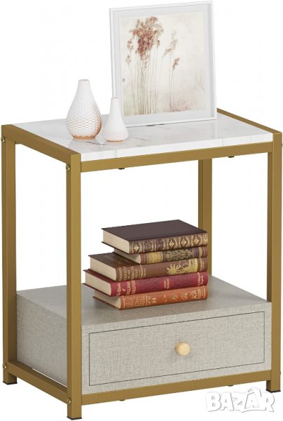 Мултифункционално шкафче / нощно шкафче / помощна масичка FJGS-ST05GR, снимка 1