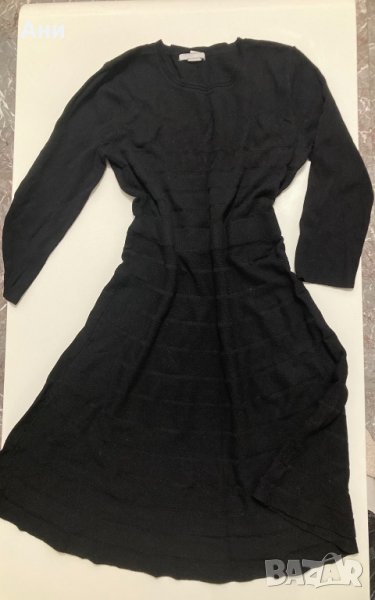 Плътна черна рокля H&M M размер, снимка 1