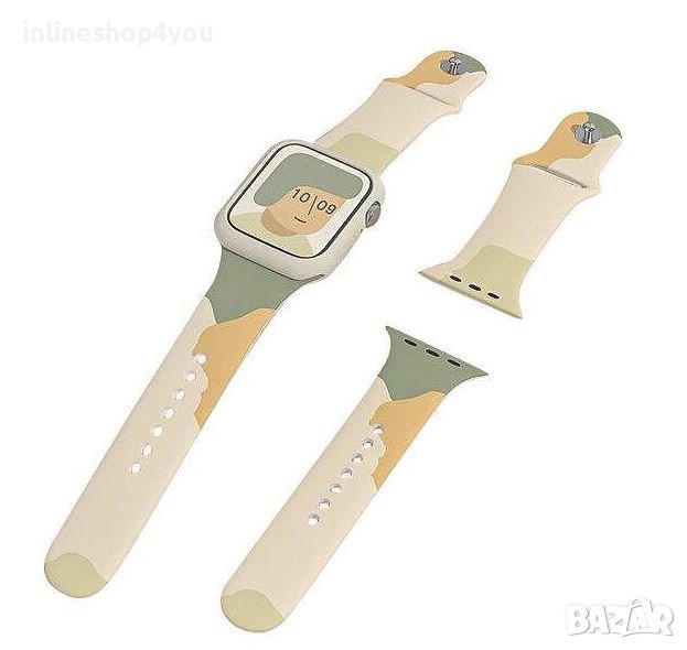 Разноцветна Камо Каишка 44/45mm за Apple Watch 8 | Ultra | 7 | 6 | SE | 5 | 4, снимка 1