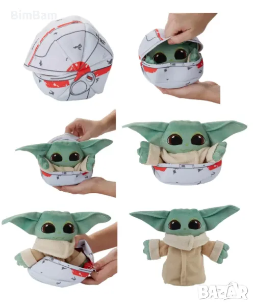 Плюшена играчка Бебе Йода /Mandalorian Star Wars / Междузвездни войни / Disney - 3 in 1, снимка 1