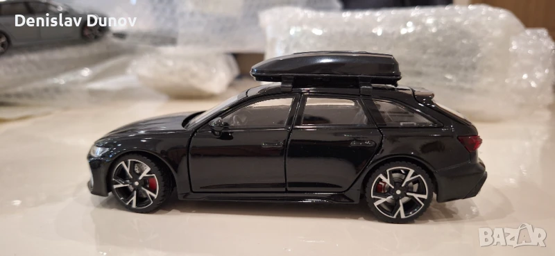 Ауди Audi RS6 1:32 отваряеми врати, капак, светещи фарове и стопове, снимка 1