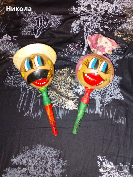 Кубински маракаси с лица, снимка 1