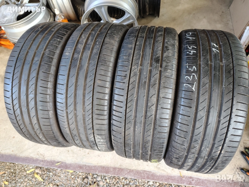 4бр.летни гуми CONTINENTAL 235 45 19 DOT17 цена за брой, снимка 1