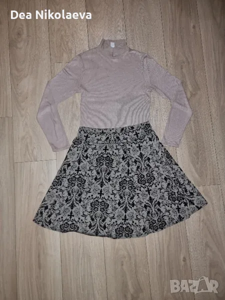 Лот в бежов цвят пола и блуза, снимка 1