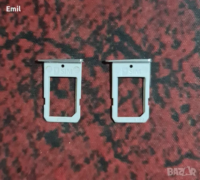 Sim държач за Samsung Galaxy S6/G920/сив, снимка 1