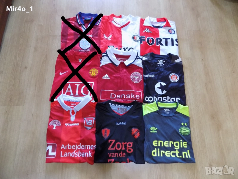 футболни тениски fc utrecht fc st.pauli psv feyenoord denmark vejle boldklub екип блуза, снимка 1