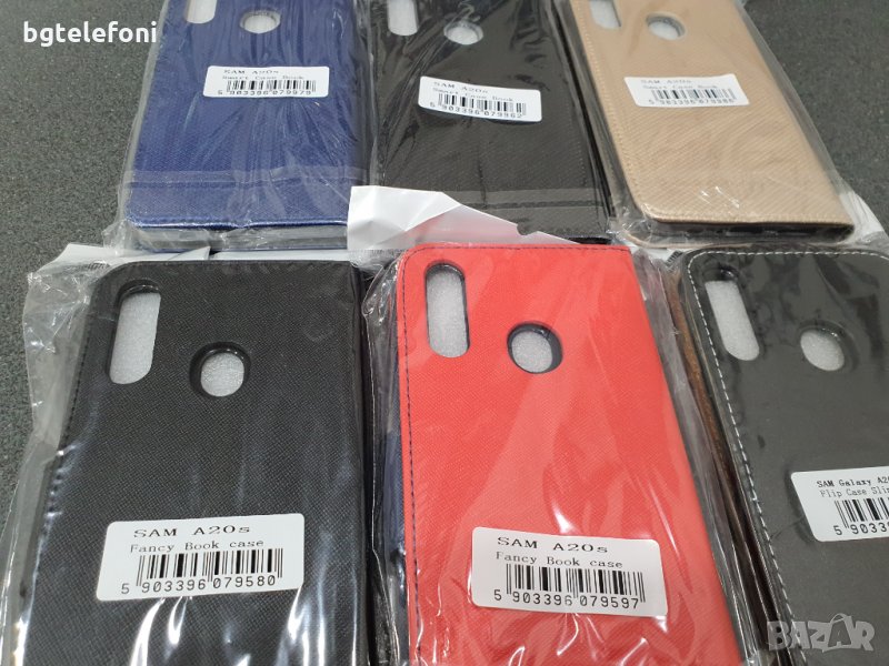 Samsung Galaxy A20S калъф тип тефтер със силиконово легло, снимка 1