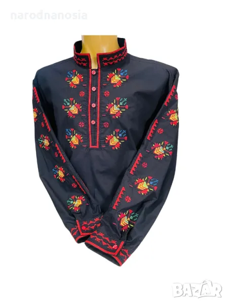 МЪЖКА РИЗА С БРОДИРАНА ШЕВИЦА - Модел 22, снимка 1