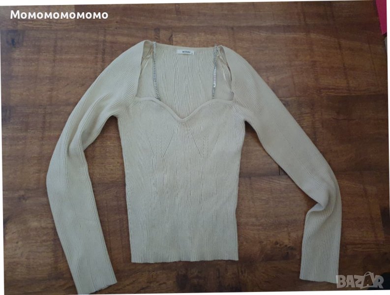 Блузка с дълъг ръкав рипс, снимка 1