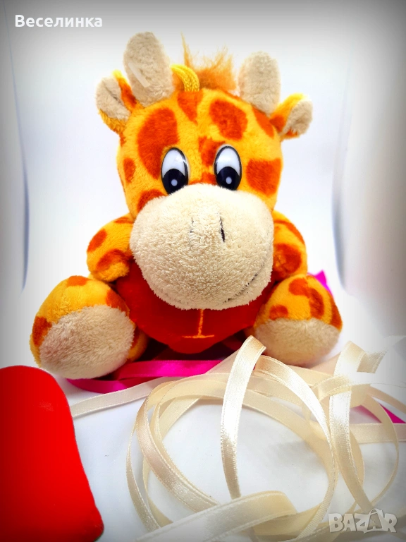 Плюшено жираче за Свети Валентин-010, снимка 1