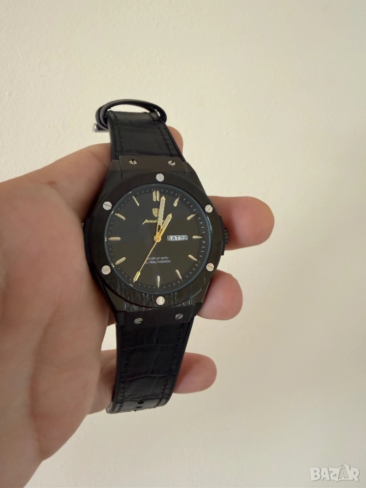 Мъжки Часовник Poedagar Hublot black Titanium, снимка 1