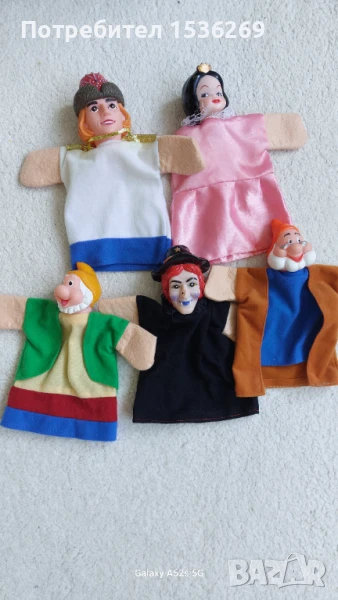 Кукли за куклен театър Снежанка кукли за пръсти, снимка 1