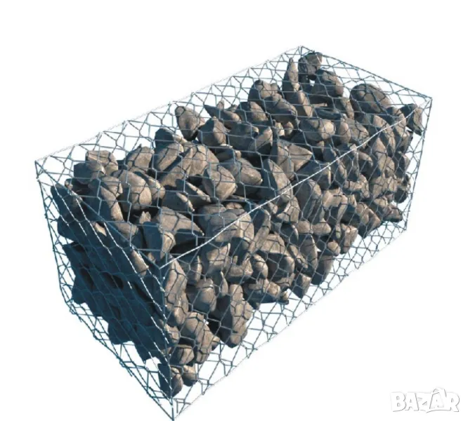 ГАБИОНИ за ПОДПОРНИ стени Произвеждаме ПЛЕТЕНИ Габиони --за укрепване на наклони --за терасиране на , снимка 1