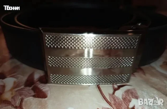 Нов Мъжки Колан Изцяло от Естествена Кожа 130см. , снимка 1