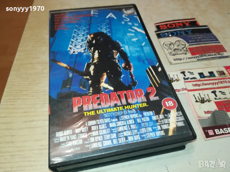 PREDATOR 2 VHS VIDEO TAPE 1702251906, снимка 1