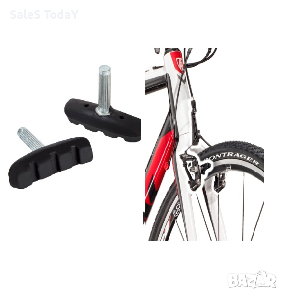 Гумички за спирачки вело, Гумени челюсти, 2бр, 50мм, снимка 1