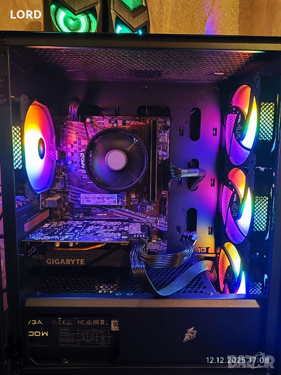 Геймърски Ryzen 5 3600X, GTX 1660Ti 6GB, RAM 16GB DDR4 3200, SSD 512GB NVME, снимка 1