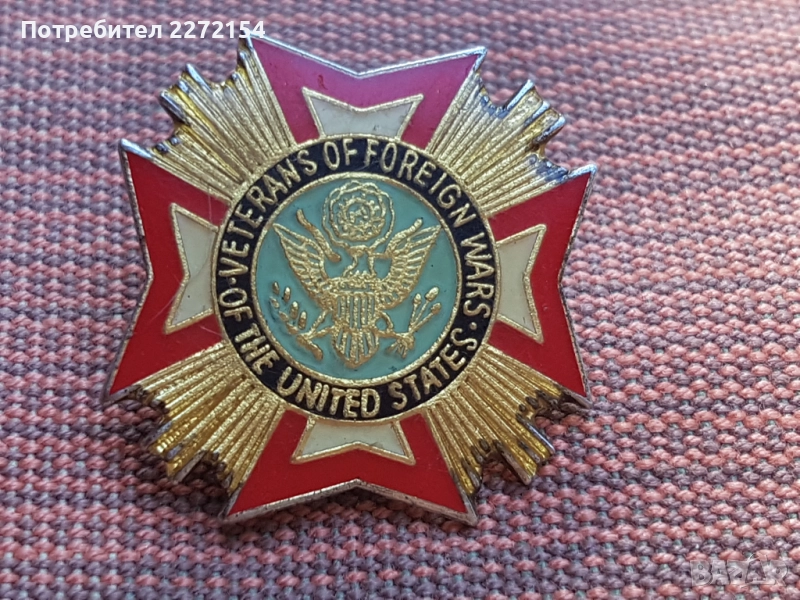 Американска значка знак , снимка 1