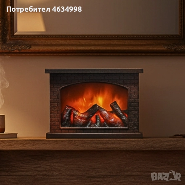 Декоративна LED камина с изкуствен пламък и звук , снимка 1
