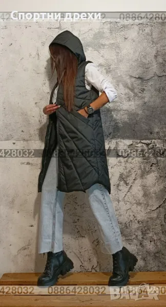 Нов модел дамски дълъг елек,асиметричен,интересен, снимка 1