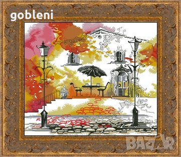 гоблен "СЛЕД СРЕЩА"-Д45; /33*28/см. 22 цвята; 36 лв., снимка 1