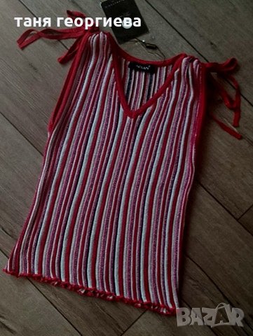 елегантен плетен потник, снимка 1