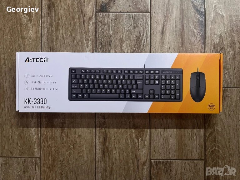 Клавиатура и мишка A4, снимка 1