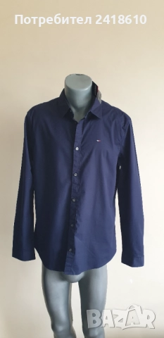 Tommy Hilfiger Stretch  Cotton Slim Fit Mens Size L НОВО! ОРИГИНАЛ! Мъжка Риза!, снимка 8 - Ризи - 51879944