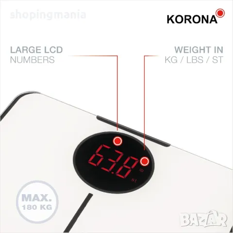 Кантар за тяло 180кг, снимка 4 - Везни - 50377630