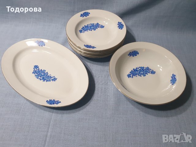 Порцеланови чинии и плата-Китка-Нови пазар, снимка 2 - Сервизи - 35079505