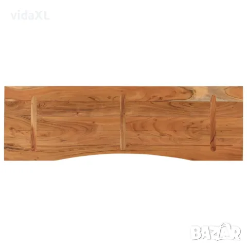 vidaXL Плот за бюро, 140x50x2,5 см, правоъгълен, масивно дърво акация, снимка 5 - Бюра - 56147330