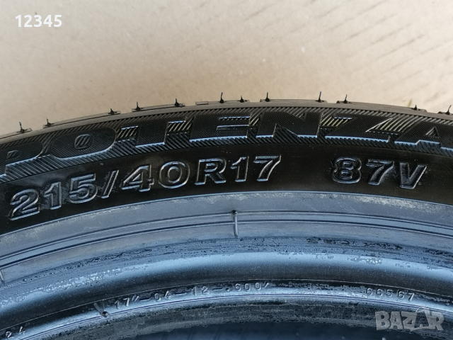 215/40R17 bridgestone dot2018-№205, снимка 6 - Гуми и джанти - 44585266