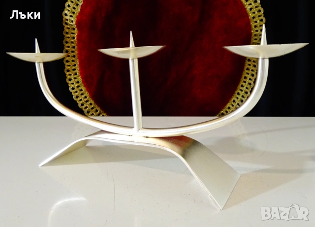 Посребрен троен свещник тройка WMF. 