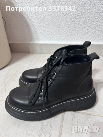 Зимни боти от естествена кожа