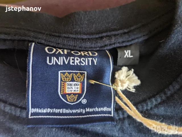 Чисто Нова Оригинална тениска от Oxford University - XL, снимка 3 - Тениски - 47943395