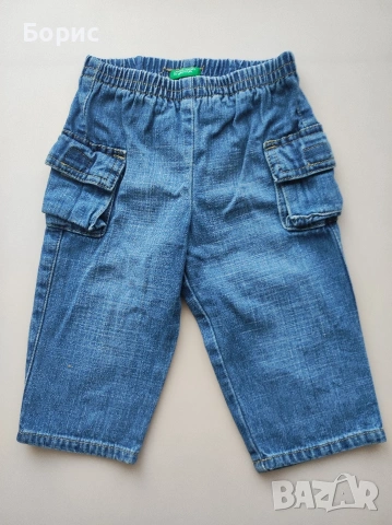 BENETON - 3-6м - 68см - Детски Дънки