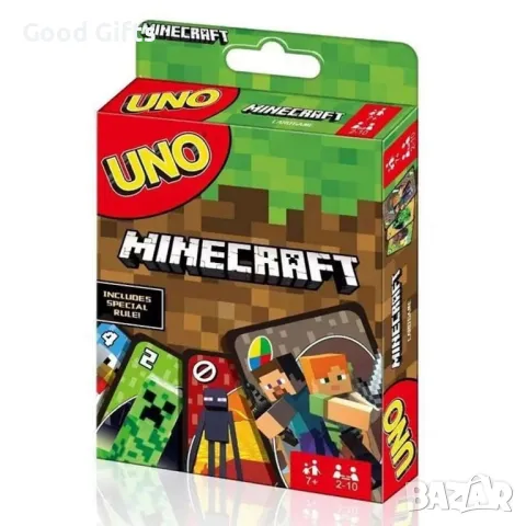 Карти УНО Майнкрафт, Карти за игра UNO Minecraft , снимка 1 - Игри и пъзели - 49211763