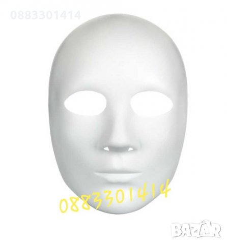 Карнавална маска Бяло лице Helloween Хелоуин , снимка 2 - Други - 30464089